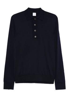Eleventy long-sleeved polo shirt - Blue