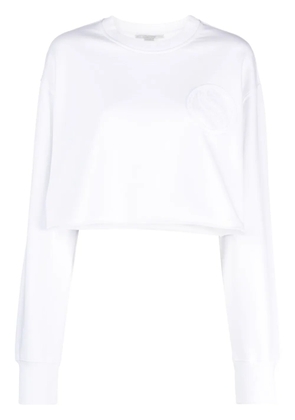 Stella McCartney S-Wave cropped sweatshirt - White
