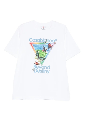 Casablanca tennis club beyond destiny graphic t-shirt - White