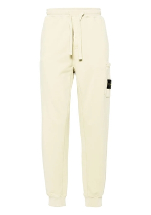 Stone Island Compass-badge cotton track trousers - Green