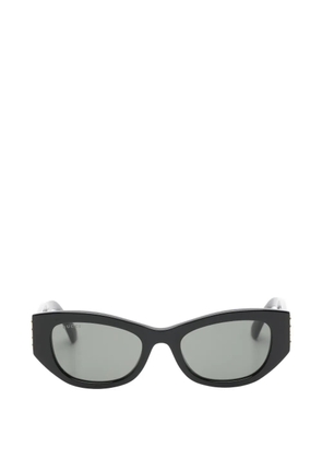 Gucci Eyewear logo-detail geometric sunglasses - Black