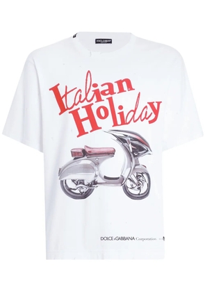 Dolce & Gabbana graphic print t-shirt - White