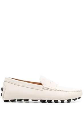 Tod's penny-slot leather loafers - Neutrals