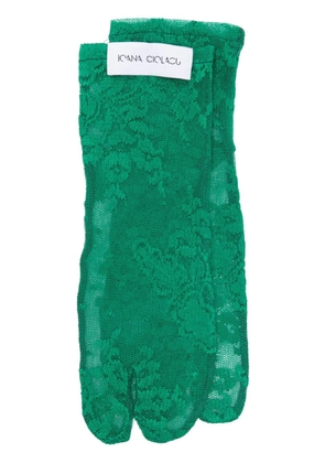 Ioana Ciolacu Brody Tabi socks - Green