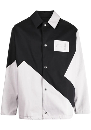A-COLD-WALL* colour-block panelled shirt jacket - Black