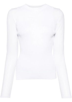 Juun.J see-through top - White