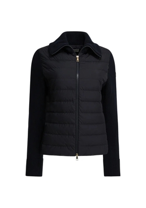Moncler ribbed panelled jacket - Blue