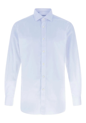 Brioni Trevi Mark long-sleeved shirt - Blue