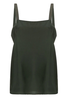Fabiana Filippi metallic strap top - Green