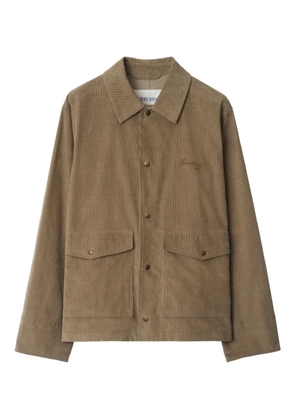 Burberry corduroy shirt jacket - Brown