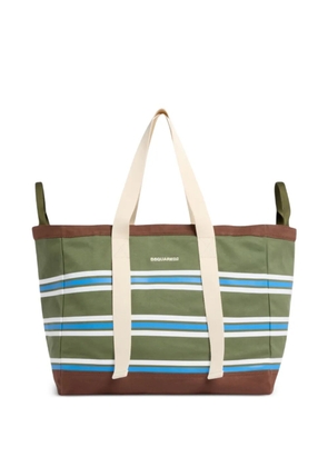 DSQUARED2 striped tote bag - Green
