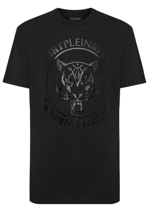 Plein Sport SS logo-print cotton T-shirt - Black