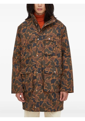 Les Deux camouflage-pattern padded coat - Brown