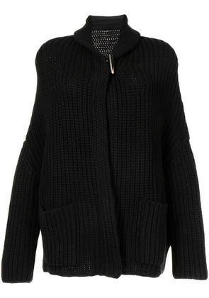 Forme D'expression chunky knit wool-cashmere cardigan - Black