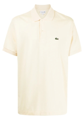 Lacoste logo-embroidered polo shirt - Neutrals