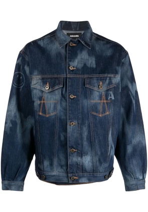 Ahluwalia Signature tie-dye denim jacket - Blue