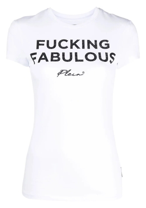 Philipp Plein logo-print cotton T-shirt - White