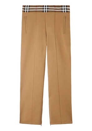 Burberry Check-trim joggings trousers - Neutrals