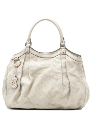 Gucci Pre-Owned 2016-2025 Large Guccissima Sukey tote bag - White