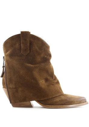 Notabene 60mm Zorro suede boots - Brown