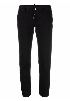 DSQUARED2 cropped low-rise trousers - Black