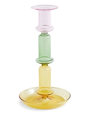 HAY Flare colour-block candle holder - Yellow