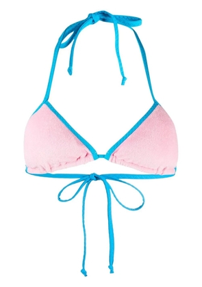 MC2 Saint Barth contrast-trim bikini top - Pink