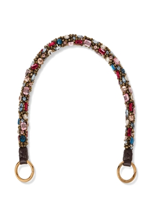 ETRO rhinestones bag handle - Brown