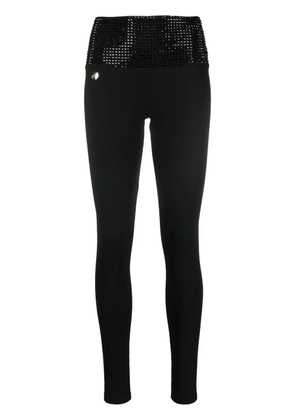 Philipp Plein crystal-embellished leggings - Black