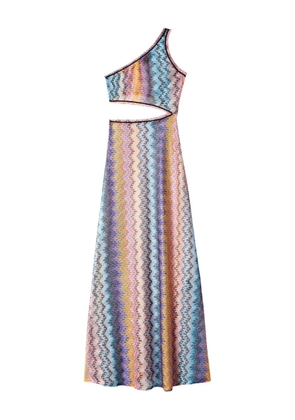 Missoni zigzag-pattern dress - Blue
