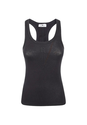Elisabetta Franchi racerback top - Black