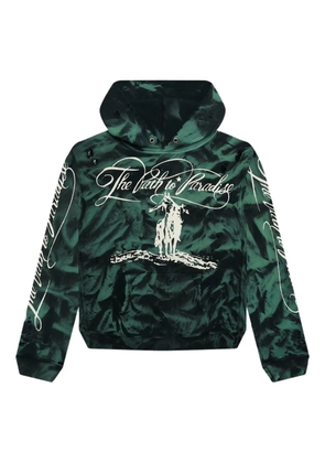 HELLSTAR Marble Paradise hoodie - Green