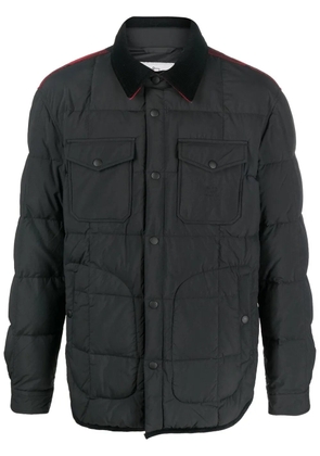 Woolrich quilted press-stud fastening jacket - Black
