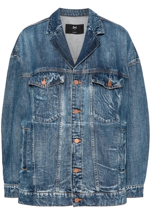 3x1 notched-lapels denim jacket - Blue