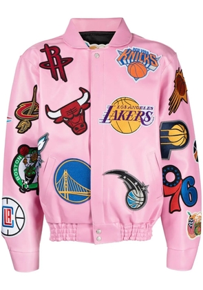 Jeff Hamilton NBA Collage bomber jacket - Pink