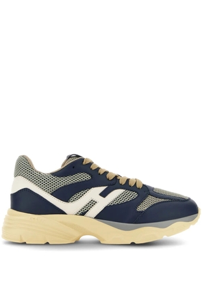 Hogan panelled leather sneakers - Blue
