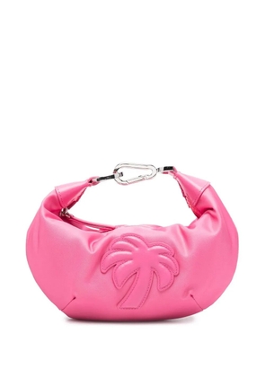 Palm Angels mini Big Palm logo-embossed clutch bag - Pink