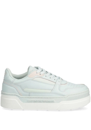 Ea7 Emporio Armani panelled sneakers - Blue