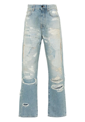 AMIRI Repaired straight-leg jeans - Blue