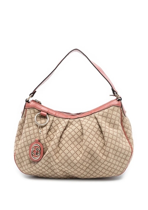 Gucci Pre-Owned 2016-2025 Diamante Canvas Sukey shoulder bag - Brown