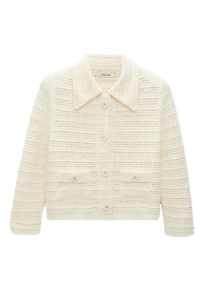 Dorothee Schumacher open-knit buttoned cardigan - Neutrals