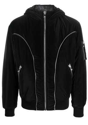 Versace zip-detail puffer jacket - Black