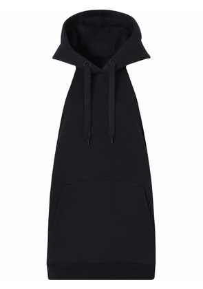Burberry Location-print sleeveless cotton hoodie - Black