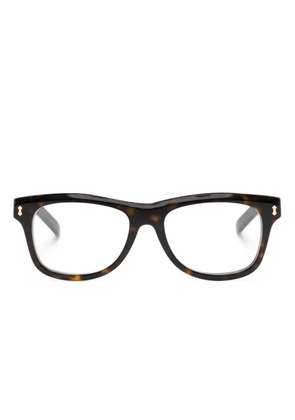 Gucci Eyewear tortoiseshell square-frame glasses - Brown