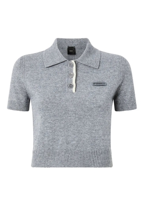 PINKO short-sleeve polo top - Grey
