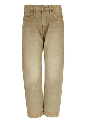 R13 stonewash straight-leg jeans - Green