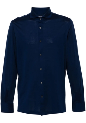 Boggi Milano piqué-weave shirt - Blue