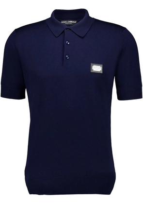 Dolce & Gabbana wool polo shirt - Blue