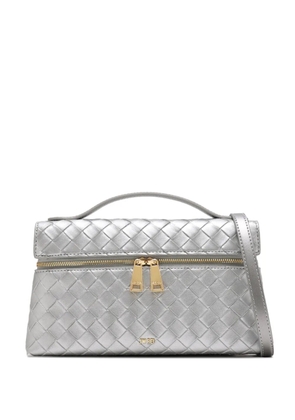 JW Pei quilted top-handle cross body bag - Silver