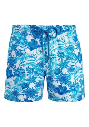 Vilebrequin floral-print swim shorts - Blue